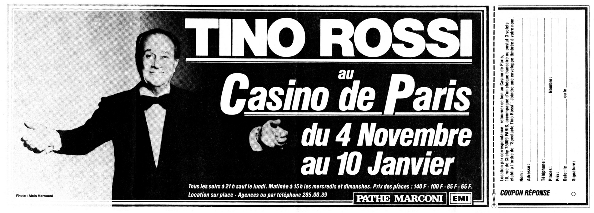 1982AnnoncePresseCasinoDeParis4Nov82au10Janv83