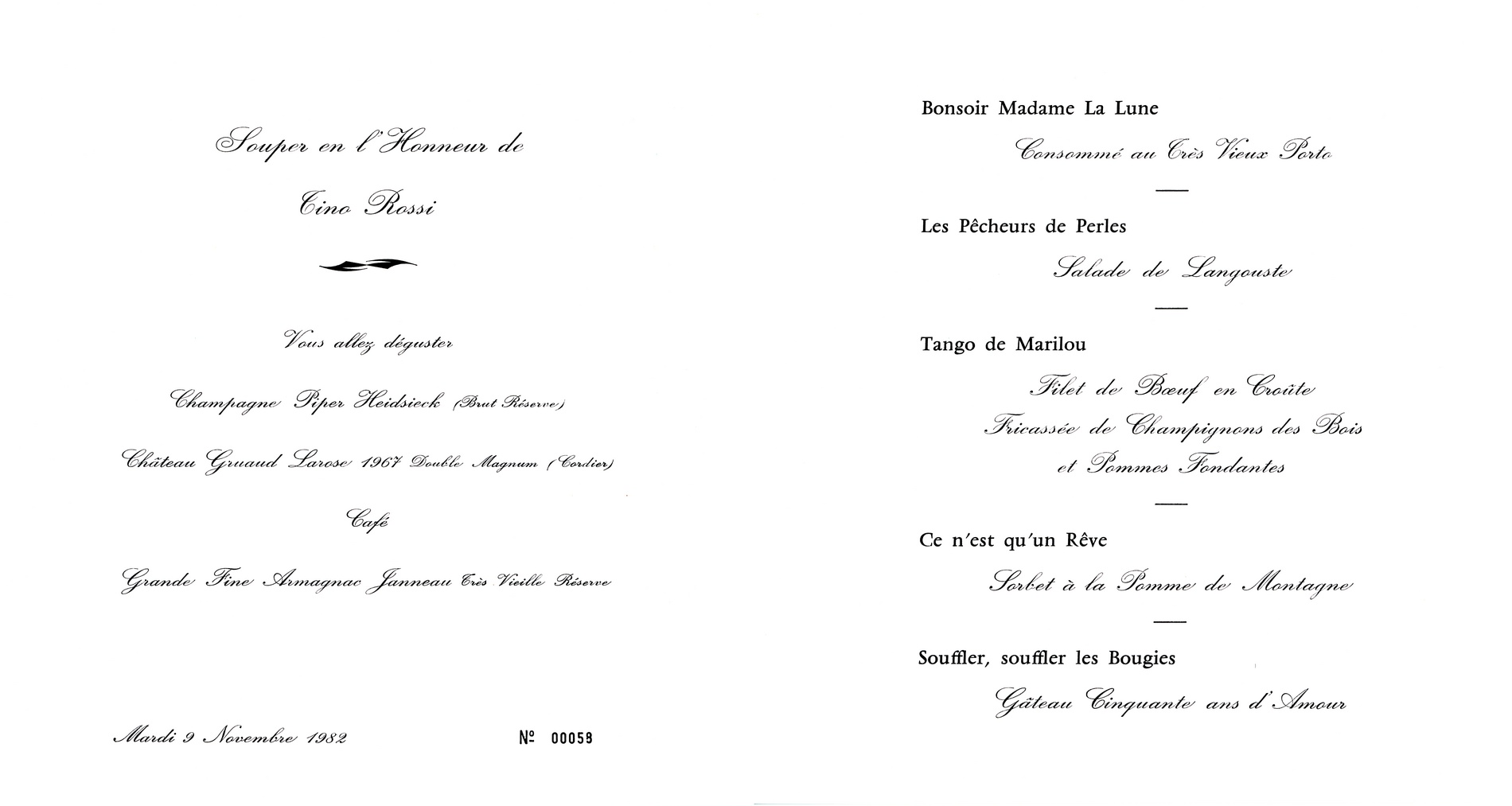 FouquetsMenu9nov1982b