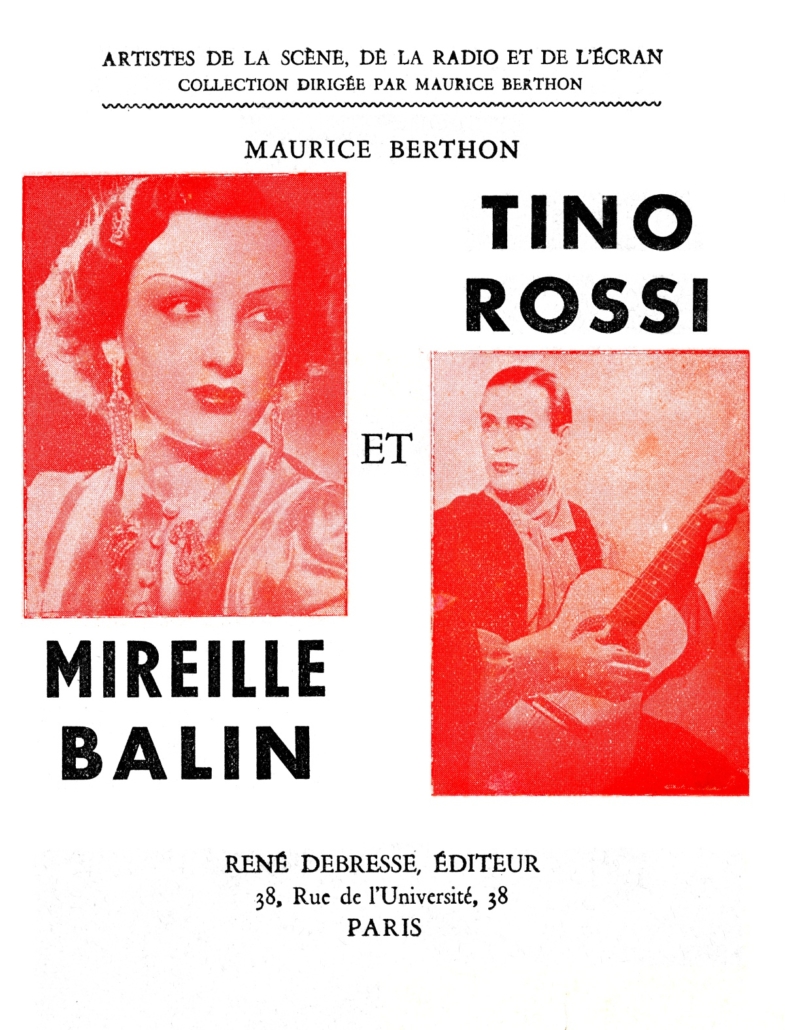 1942LivreTinoRossiEtMireilleBalin