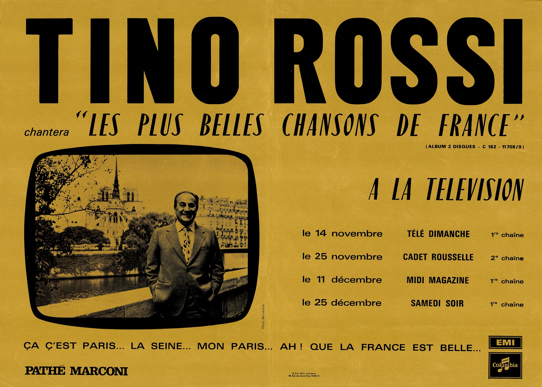 1971.11TractLesPlusBellesChansonsDeFranceEMI