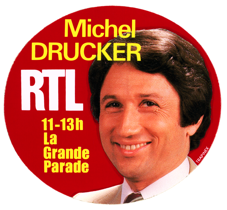 1976AutocollantGrandeParadeDruckerRTL