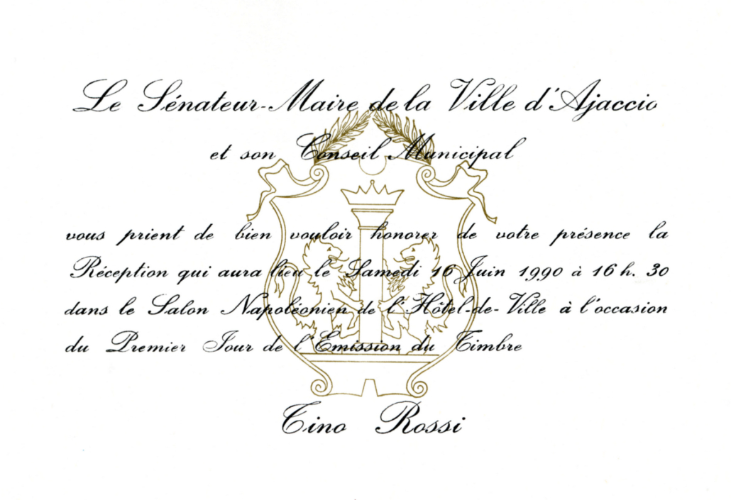 1990.06.16InvitationMairieTimbreTinoRossi