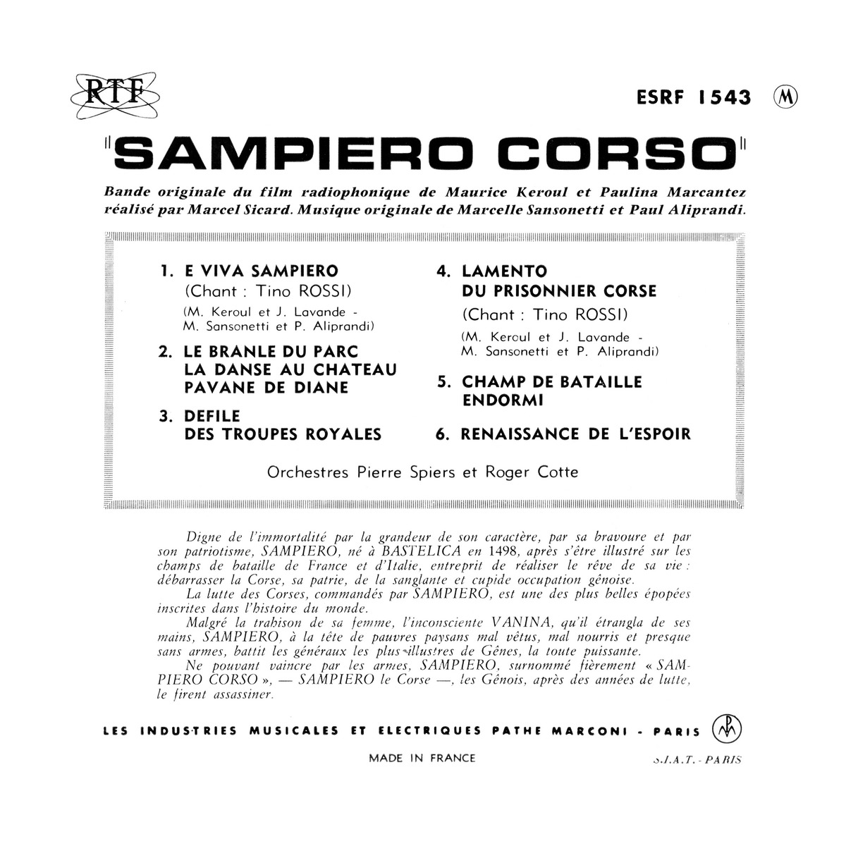 45ToursEPESRF1543Verso