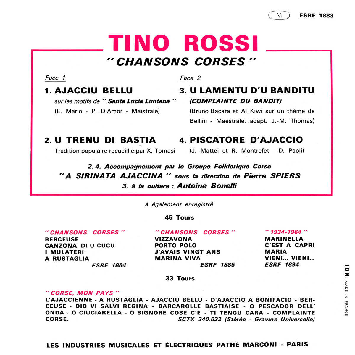 45ToursEPESRF1883Verso