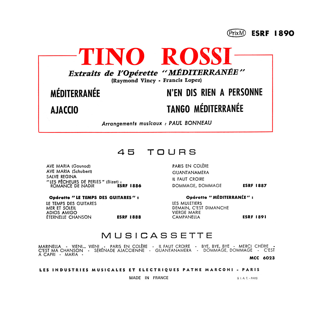 45ToursEPESRF1890Verso