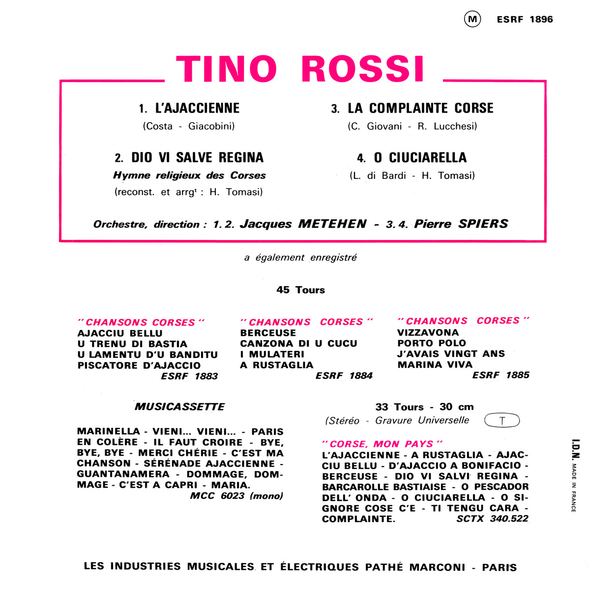 45ToursEPESRF1896Verso