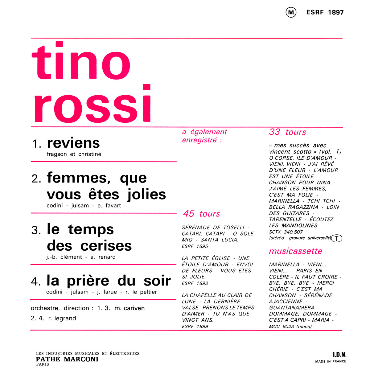 45ToursEPESRF1897Verso