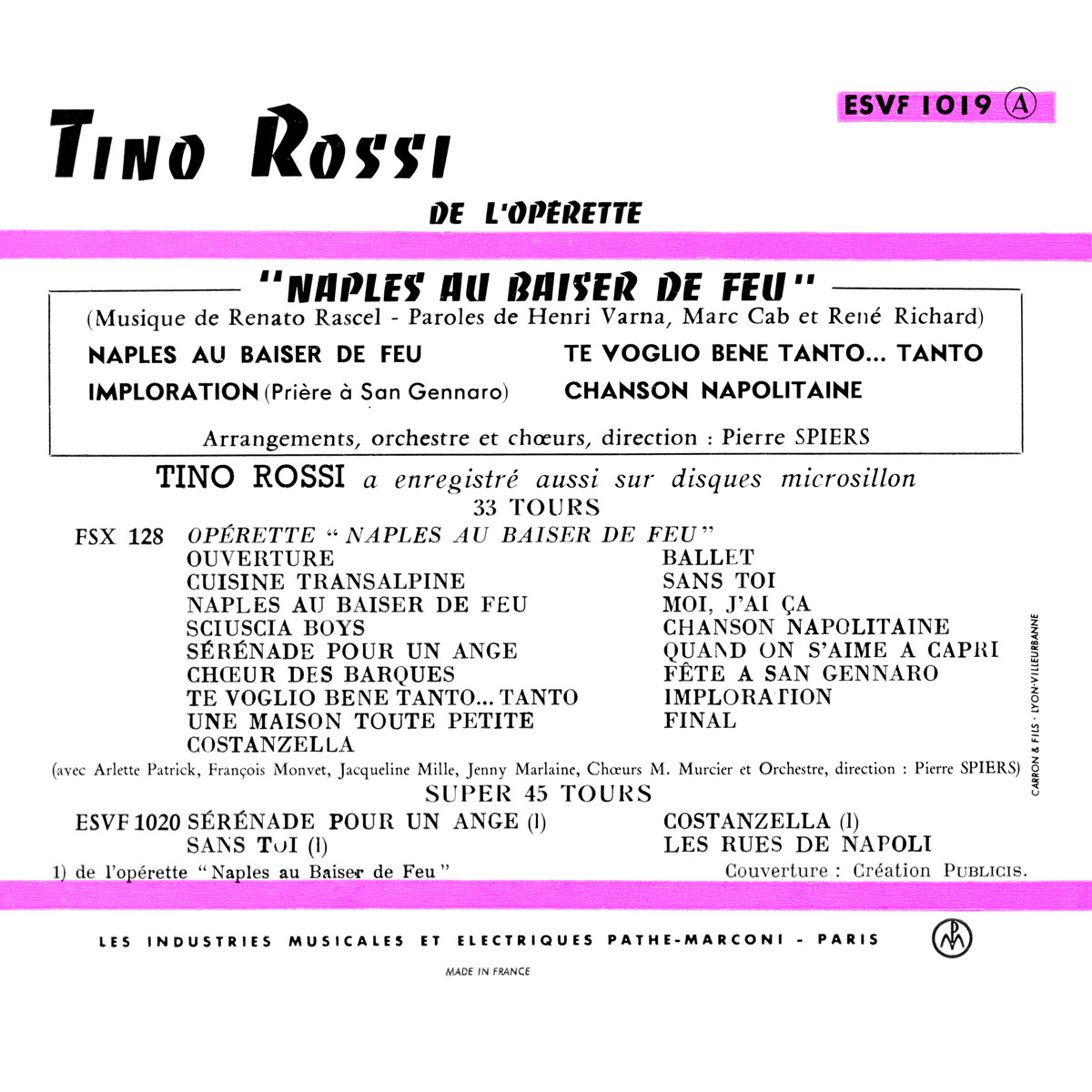 45ToursEPESVF1019Type1Verso