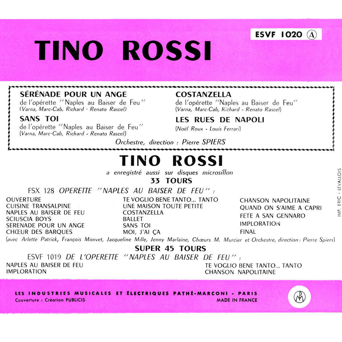 45ToursEPESVF1020Verso