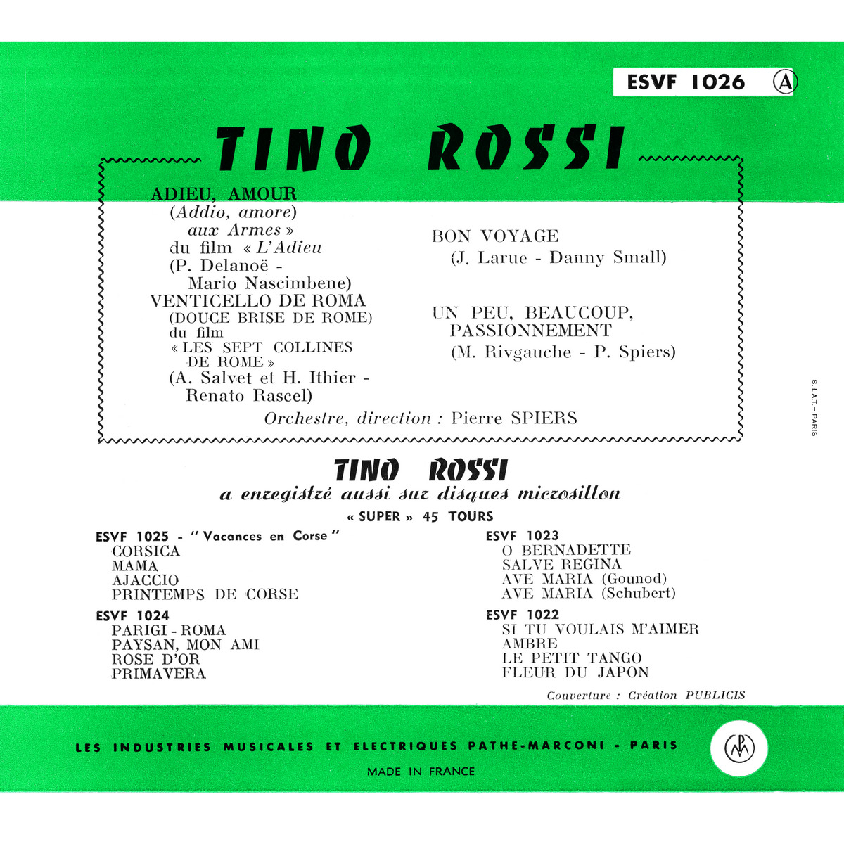 45ToursEPESVF1026Verso
