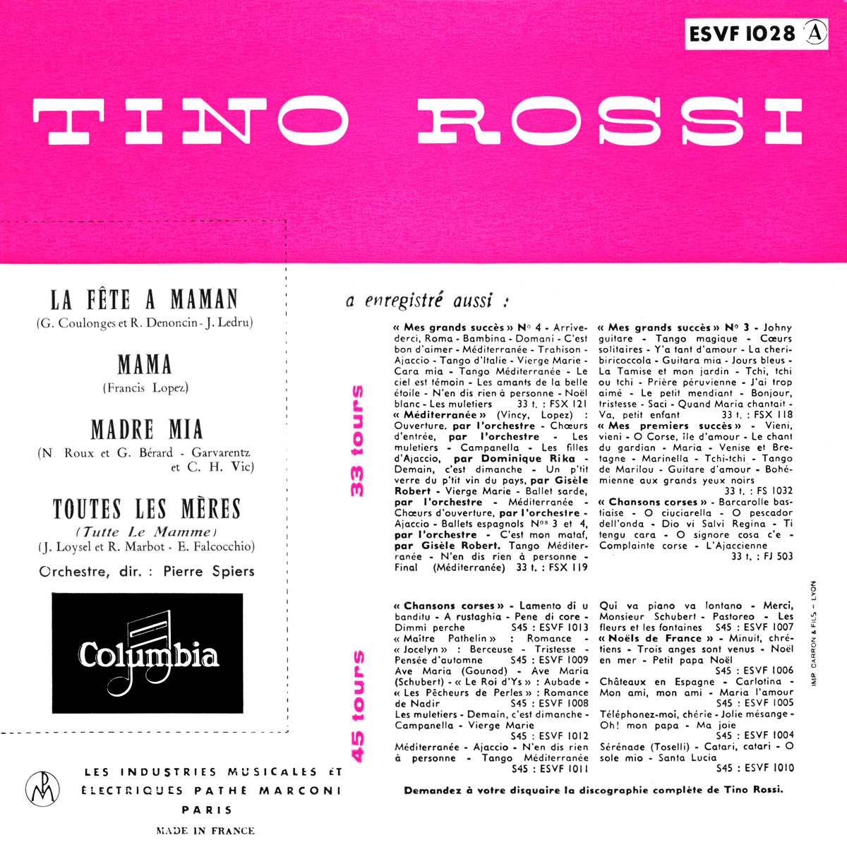 45ToursEPESVF1028Type1Verso