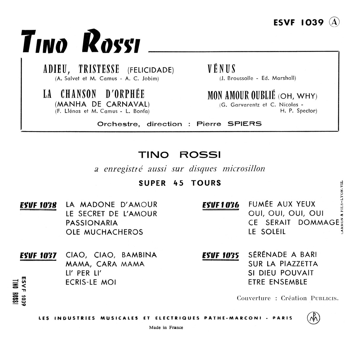 45ToursEPESVF1039Type1Verso