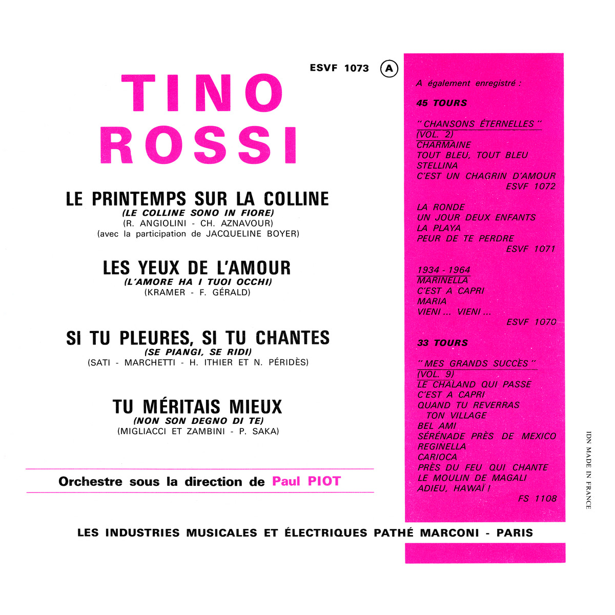 45ToursEPESVF1073Verso