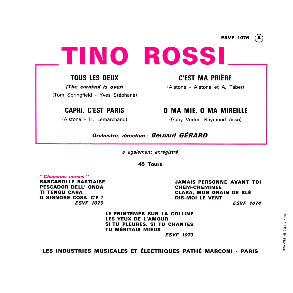45ToursEPESVF1076Verso