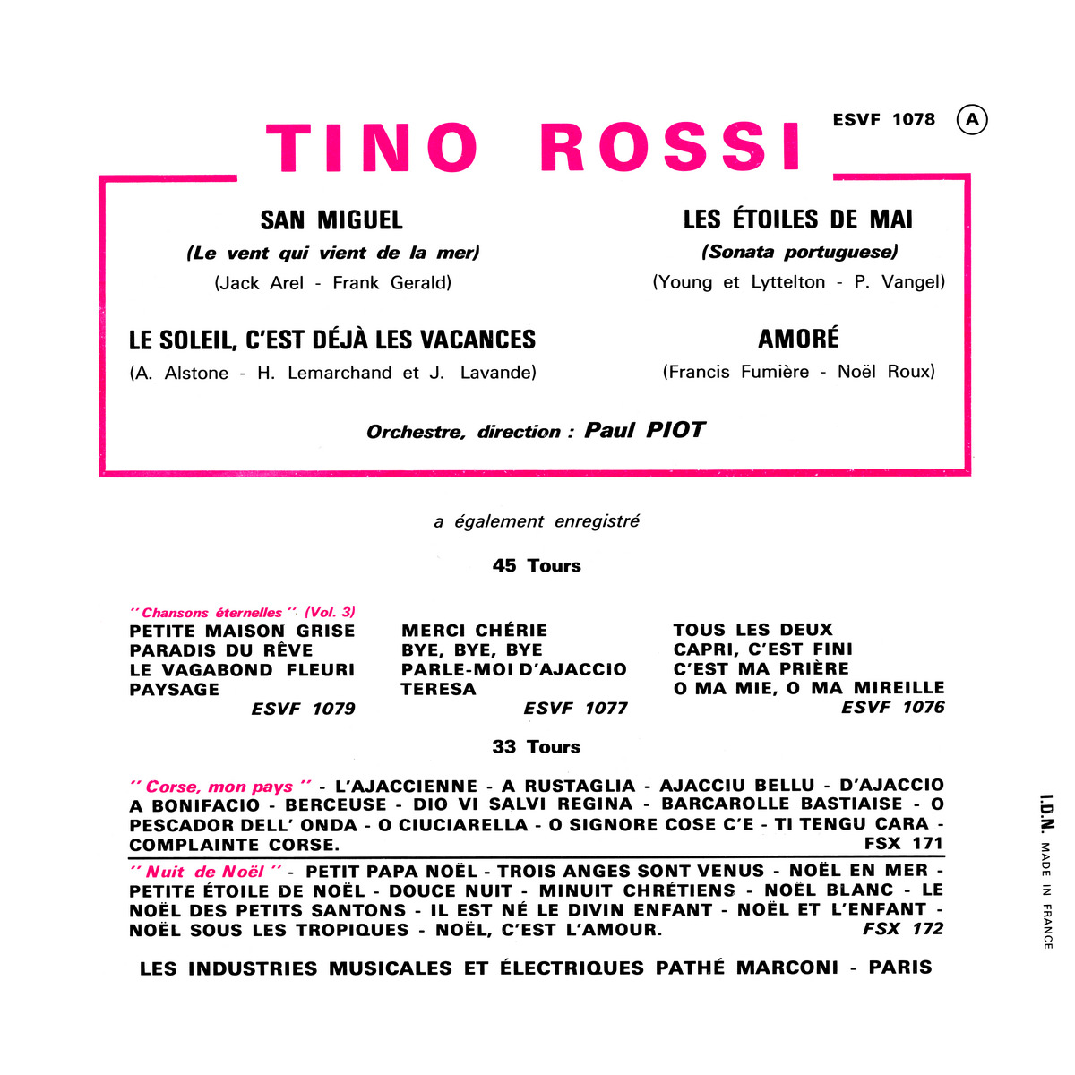 45ToursEPESVF1078Verso
