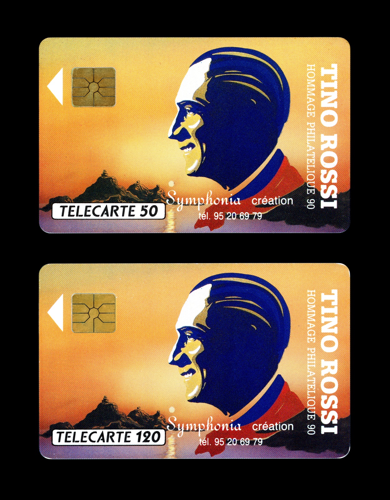 1990Telecartes50et120UnitesTinoRossi