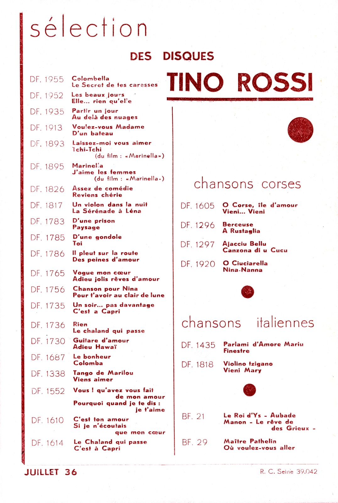 1936.07ProspectusSelectionDesDisquesTinoRossiColumbia002