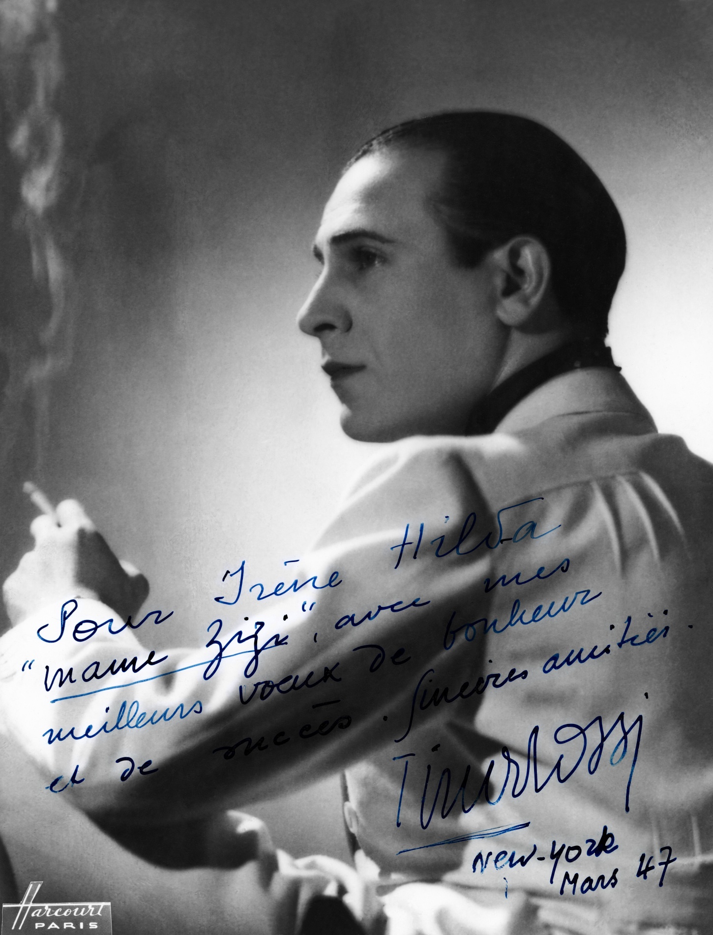 1935.05PortraitTinoRossiDedicacePourIreneHildaNewYorkMars1947