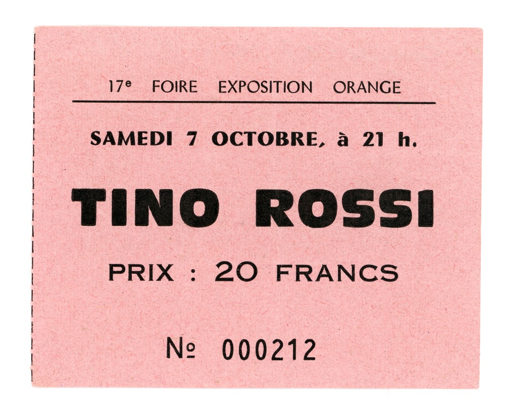 1972.10.07BilletGalaTinoRossiOrange